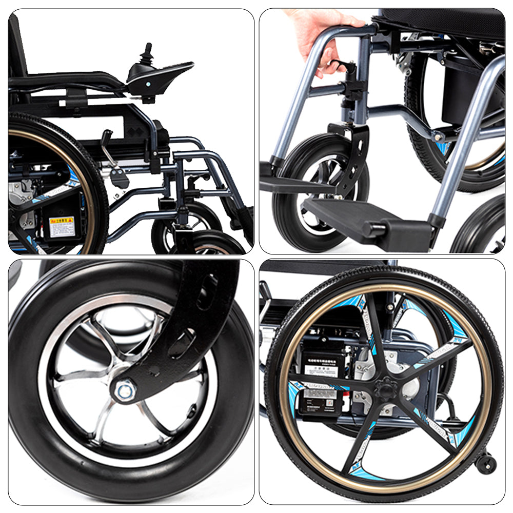 Ergonomic Wheelchair with 12Ah Battery
