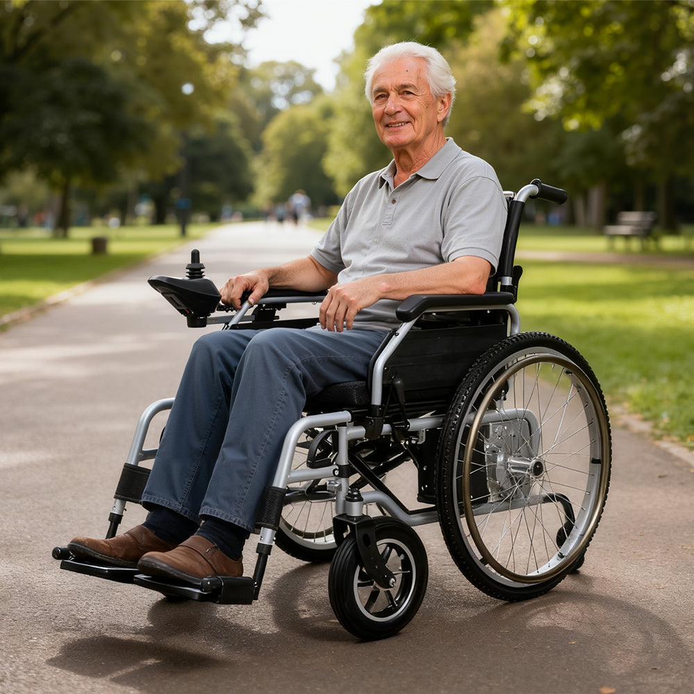 Ergonomic Wheelchair with 12Ah Battery
