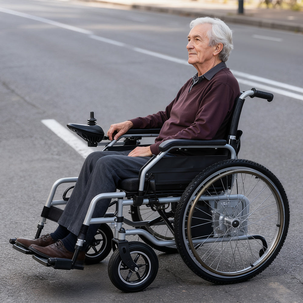 Ergonomic Wheelchair with 12Ah Battery