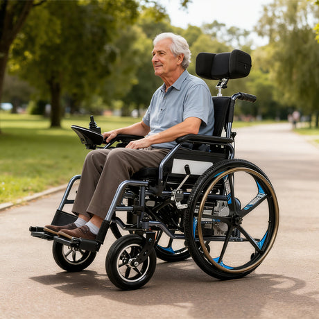 Ergonomic Wheelchair with 12Ah Battery