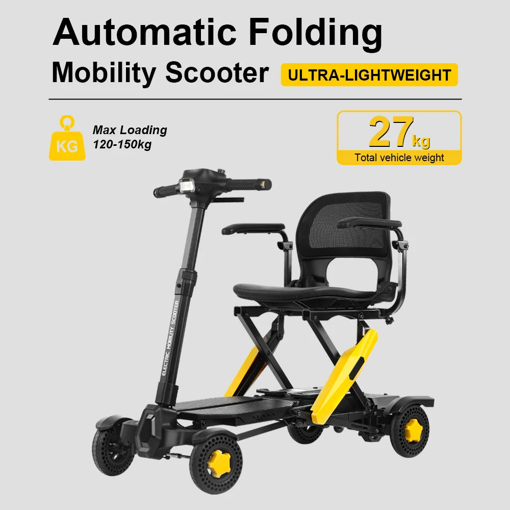 Jemeela MS310 Automatic Folding Mobility Scooter, 250W, 24V 5.2Ah