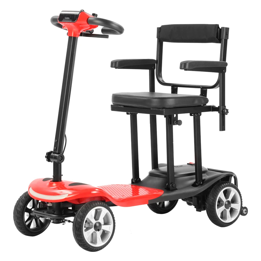 Eeeza MS210 Lightweight Folding Mobility Scooter, 250W, 24V 10.4Ah