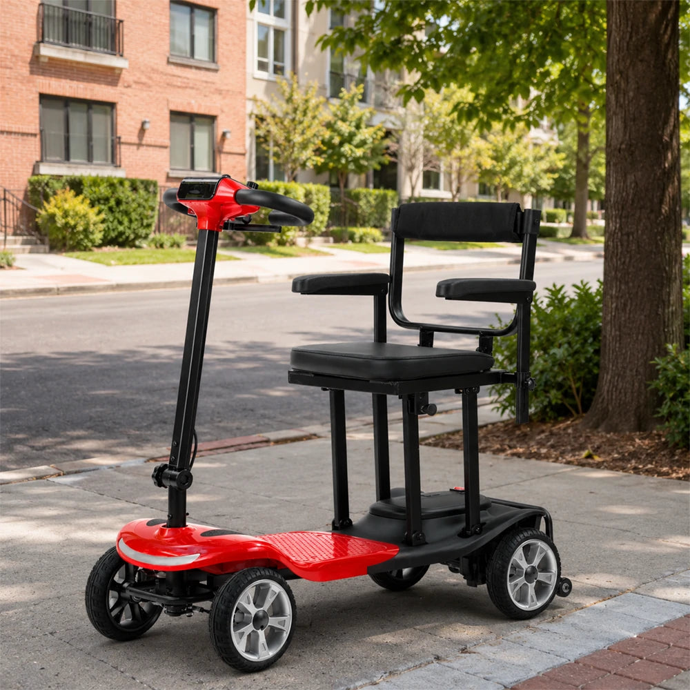 Jemeela MS210 Lightweight Folding Mobility Scooter, 250W, 24V 10.4Ah