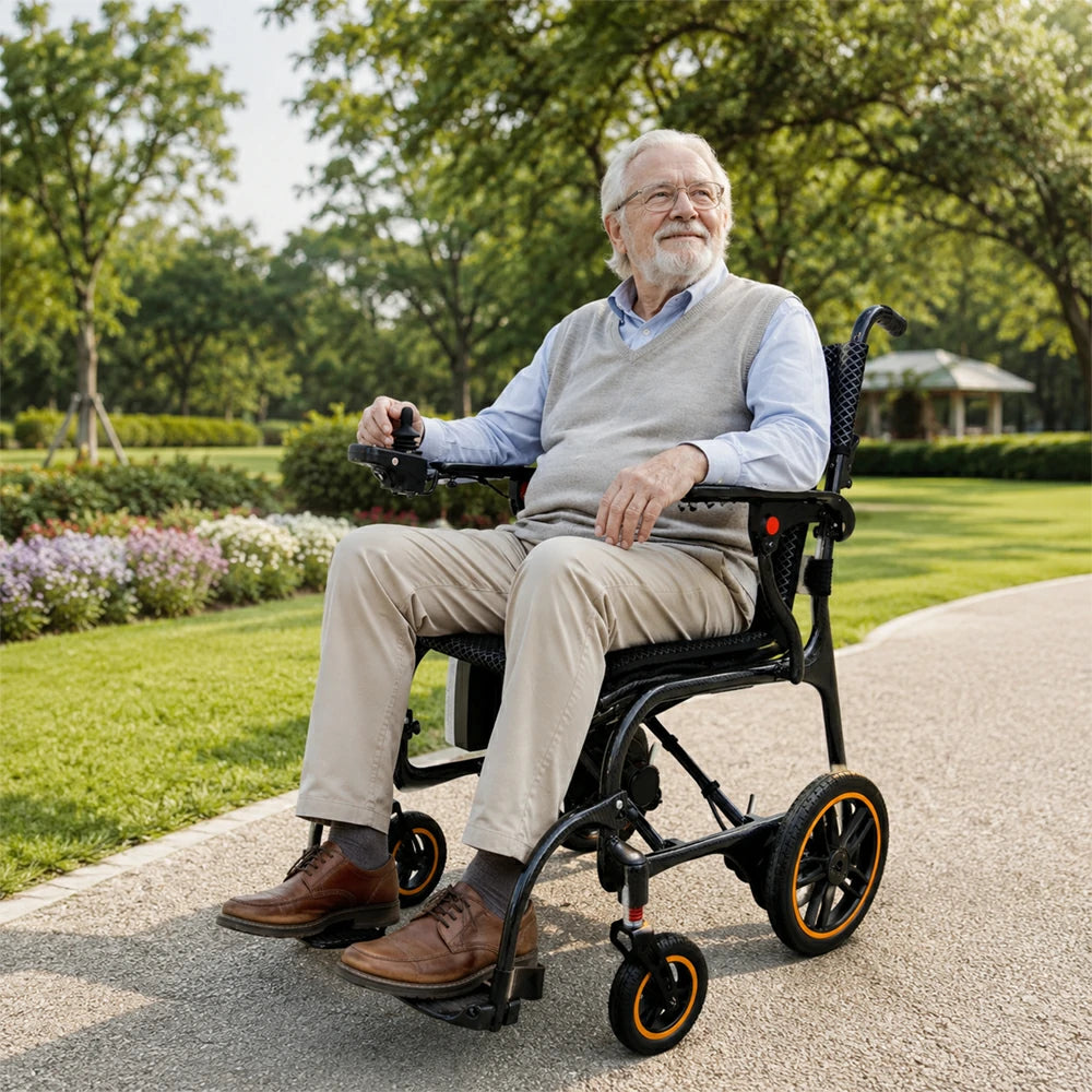 PINNACLE Featherlite Gen 3 Electric Wheelchair, Carbon Fiber