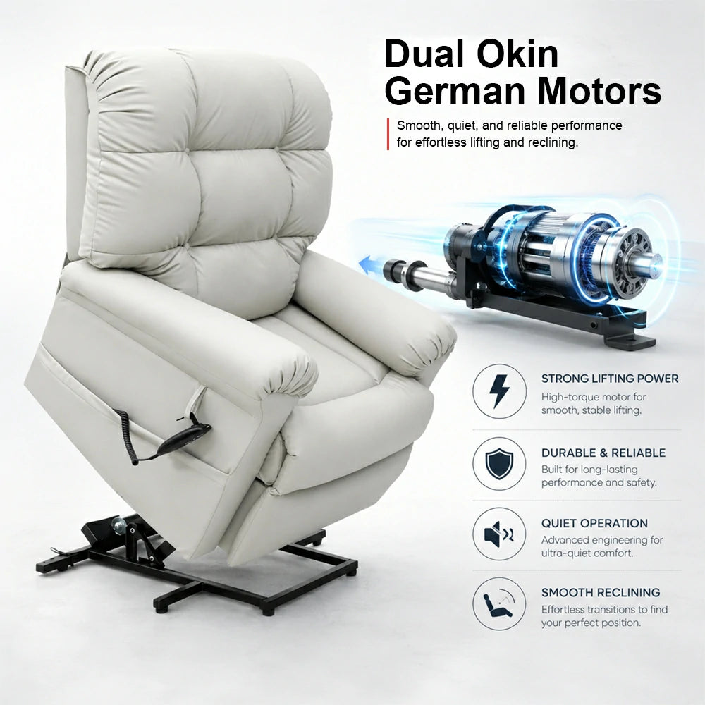 COMFORT CARE Cloud Lift Recliner with Dual-Motor, Max Load 155 kg