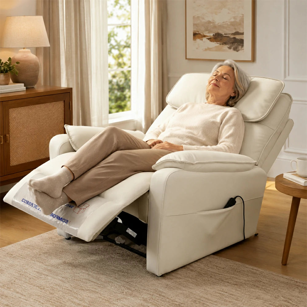 COMFORT CARE ZEN Dual Motor Massage Lift Recliner, Max Load 130 kg