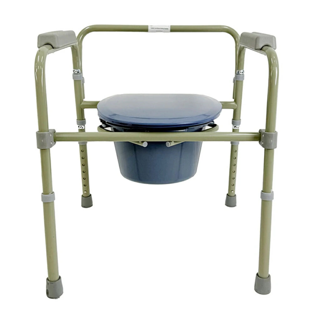 COMFORT CARE DELUXE Folding Commode with Adjustable Height
