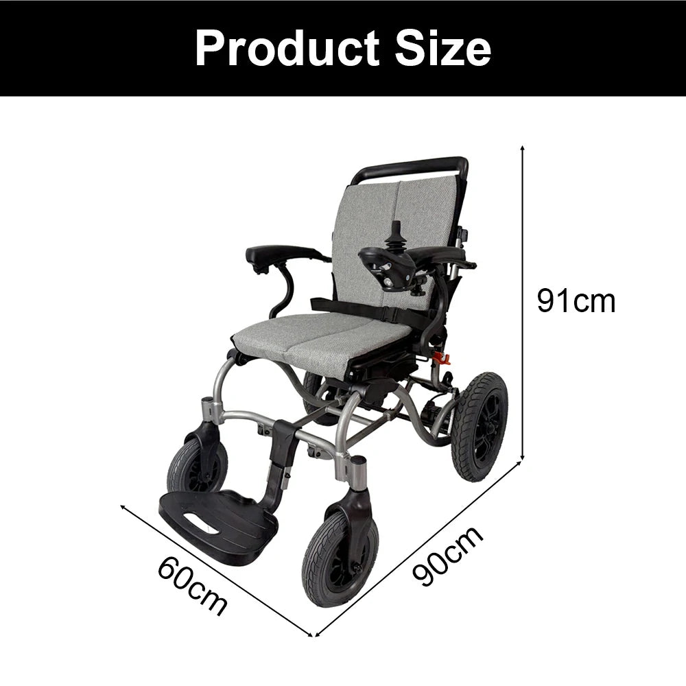 PINNACLE Glide Electric Wheelchair with Foldable Aluminium Frame