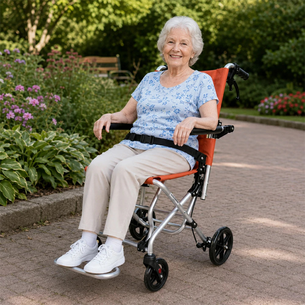 PINNACLE AERO Foldable Wheelchair, Ultra-Light, Aluminium Alloy