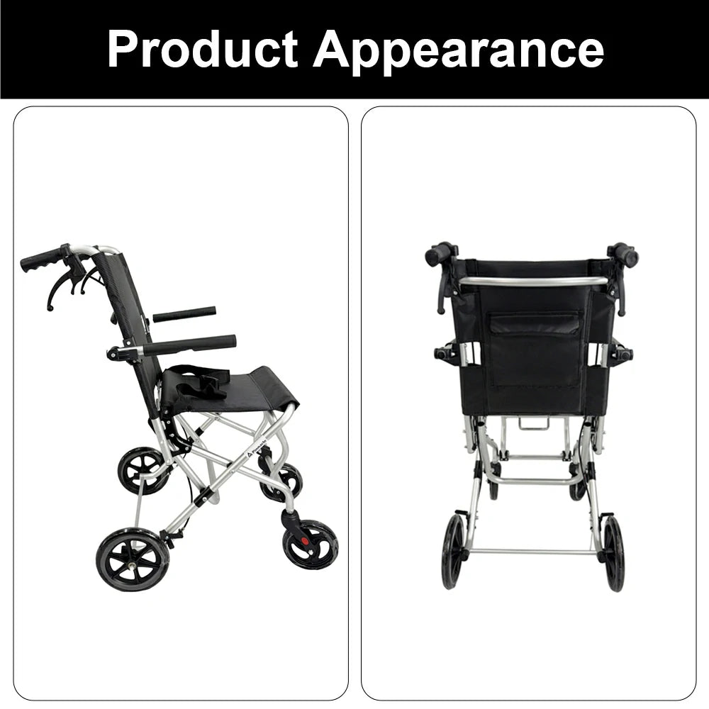 PINNACLE AERO Foldable Wheelchair, Ultra-Light, Aluminium Alloy