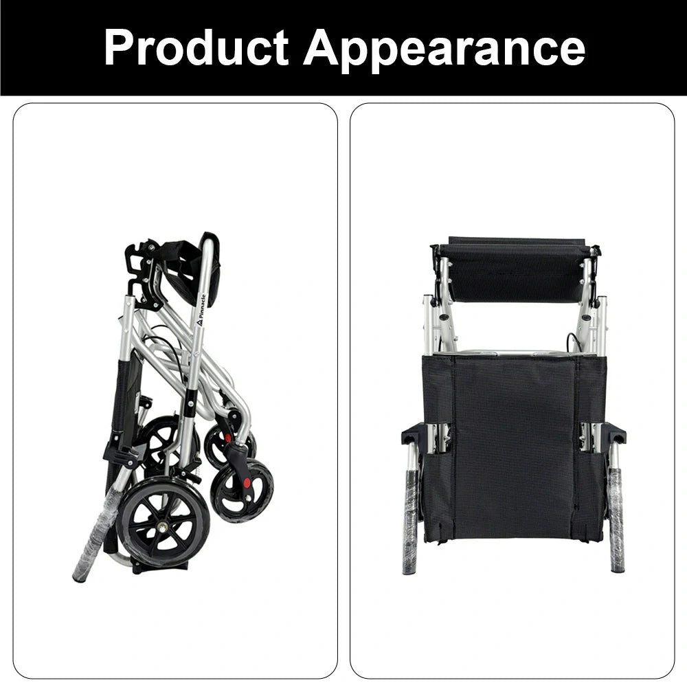 PINNACLE AERO Foldable Wheelchair, Ultra-Light, Aluminium Alloy