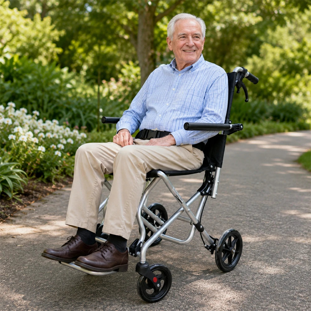 PINNACLE AERO Foldable Wheelchair, Ultra-Light, Aluminium Alloy