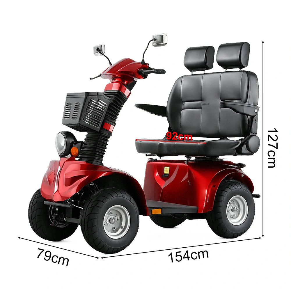 Jemeela B56B Duo Electric Mobility Scooter, 800W 60V 20Ah