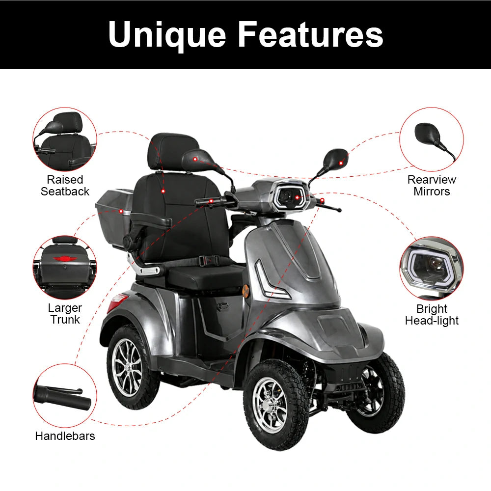 Jemeela SN4LN Electric Mobility Scooter, 1000W, 25km/h