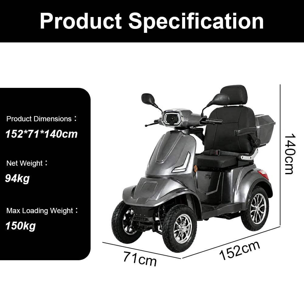 Jemeela SN4LN Electric Mobility Scooter, 1000W, 25km/h