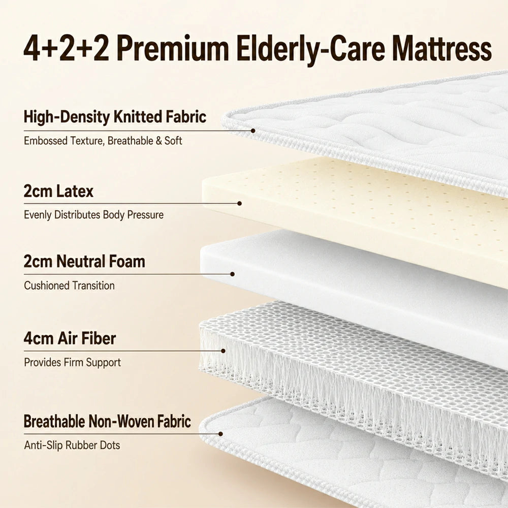 Jemeela Electric Adjustable Home Care Bed with Safety Rails