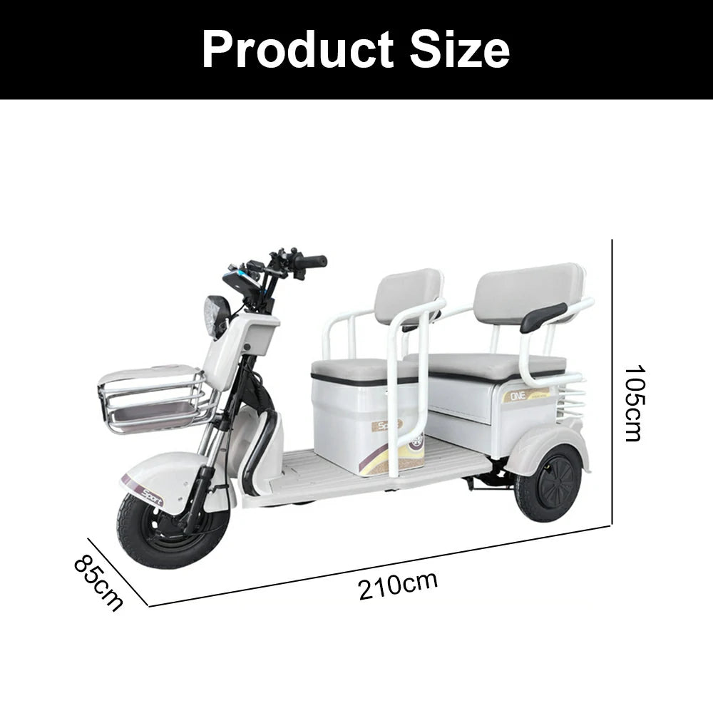 Jemeela C6 Electric Mobility Scooter, Max Range 35km, 800W 60V 32Ah