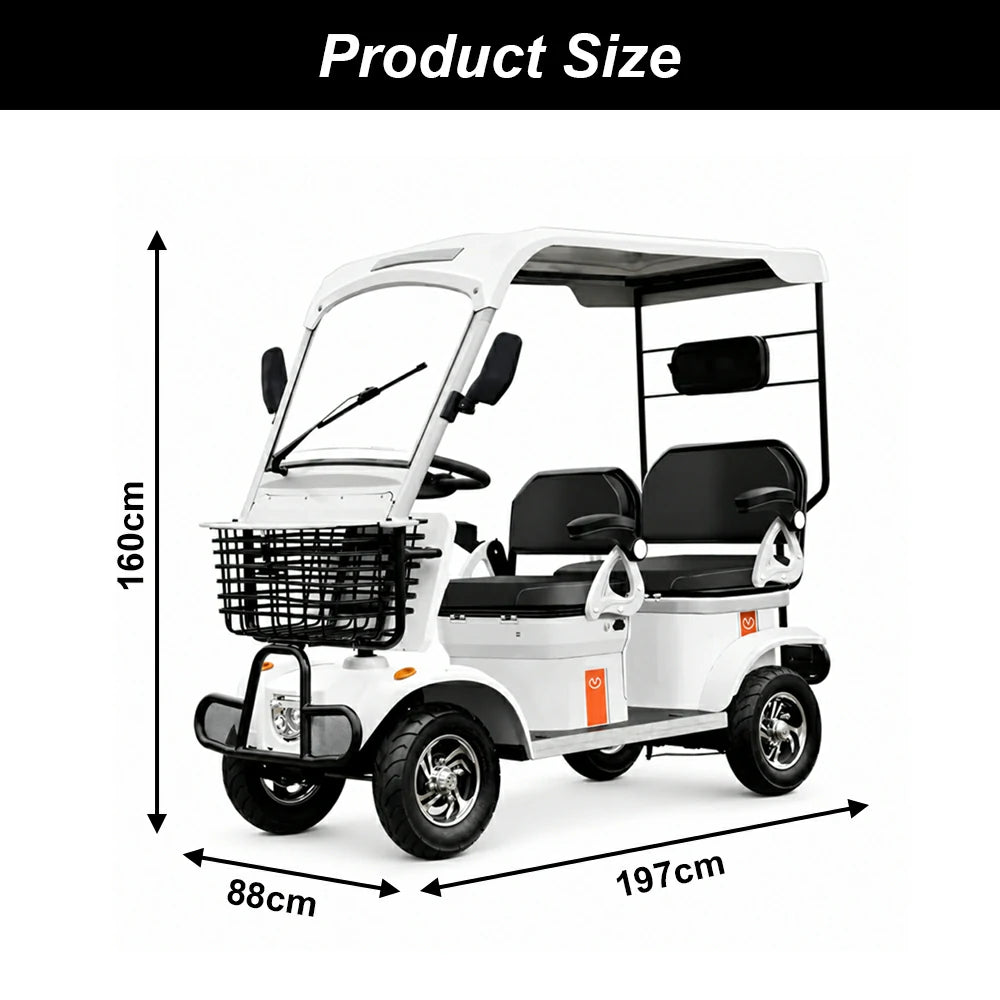 Jemeela E60 Electric Mobility Scooter with Long-Range, 650W 60V 20Ah