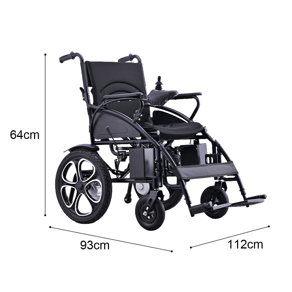 Jemeela 9000 Foldable Electric Wheelchair, Aluminum Alloy, 1-6km/h