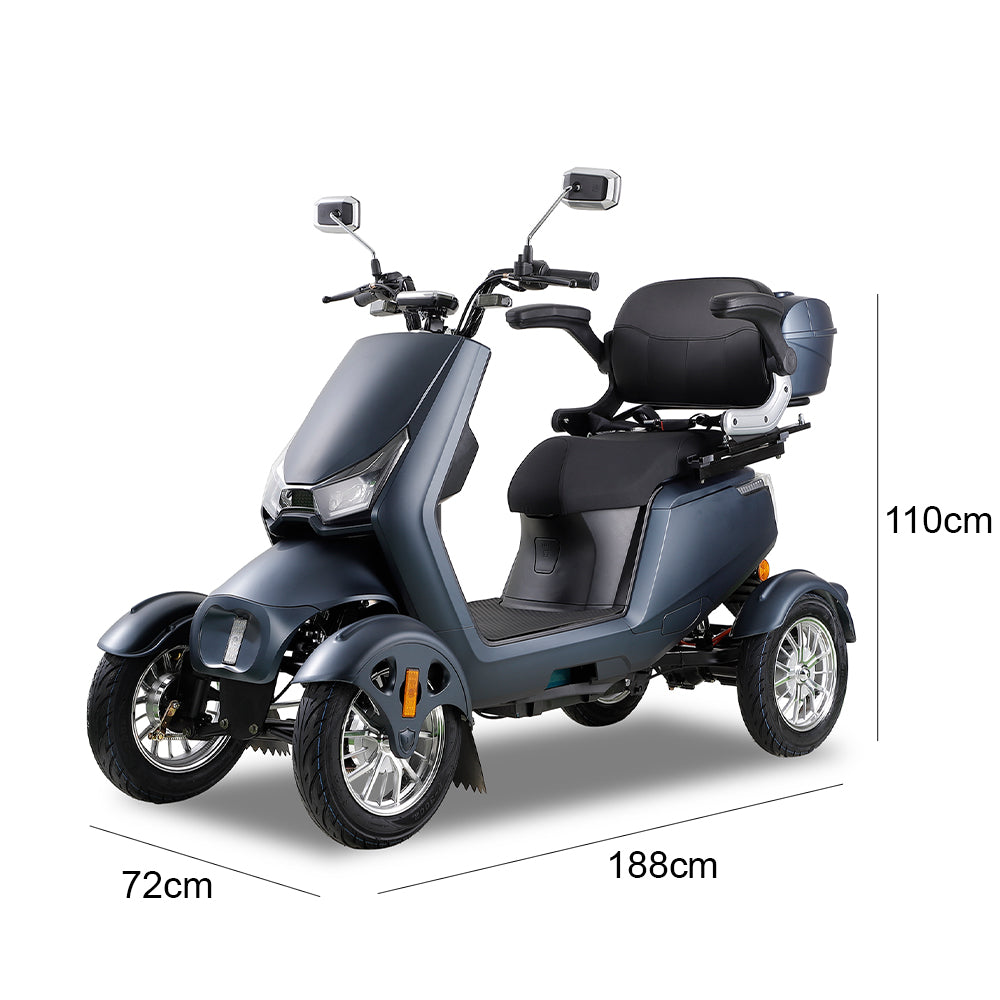 Jemeela SN4L Adjustable Electric Mobility Scooter, 800W 60V 20Ah