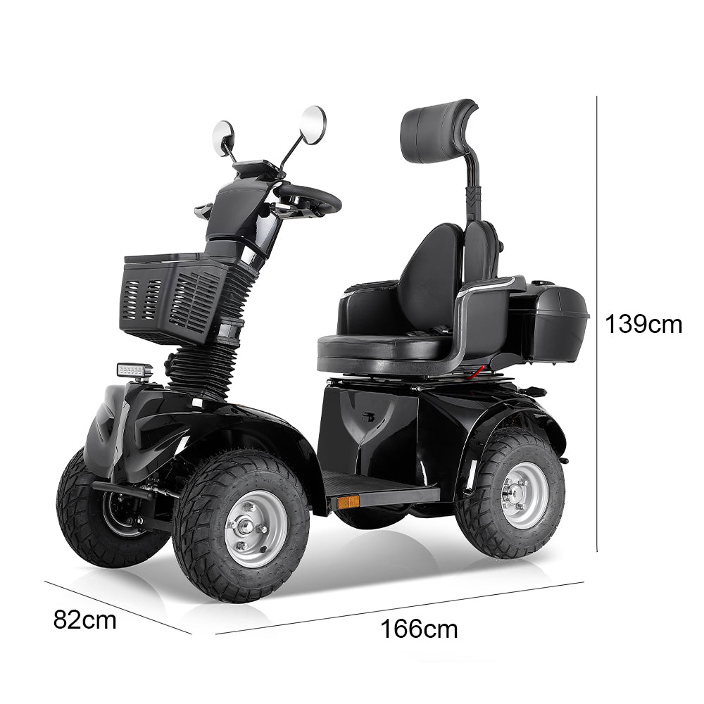 Jemeela DJD2D Foldable Electric Mobility Scooter, 1000W 60V 20Ah