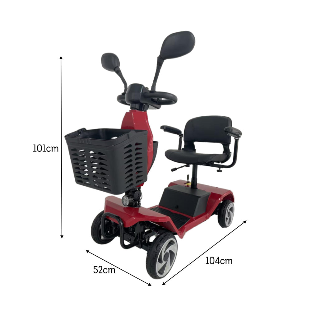 Jemeela Y3 Foldable Electric Mobility Scooter, 250W 24V 20Ah