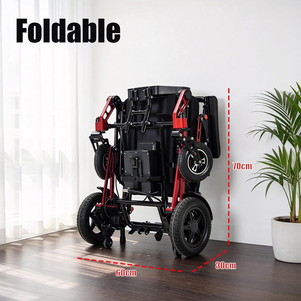 Eeeza Foldable Magnesium Alloy Electric Wheelchair With Brushless Motor