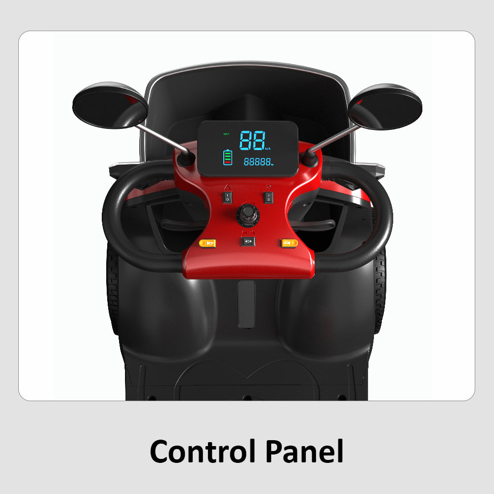 Eeeza BSH2D Adjustable Electric Mobility Scooter, 500W 48V 20Ah