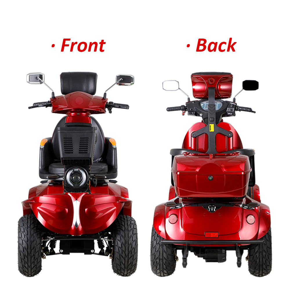 Jemeela DJD Adjustable Electric Mobility Scooter, 1000W 60V 20Ah