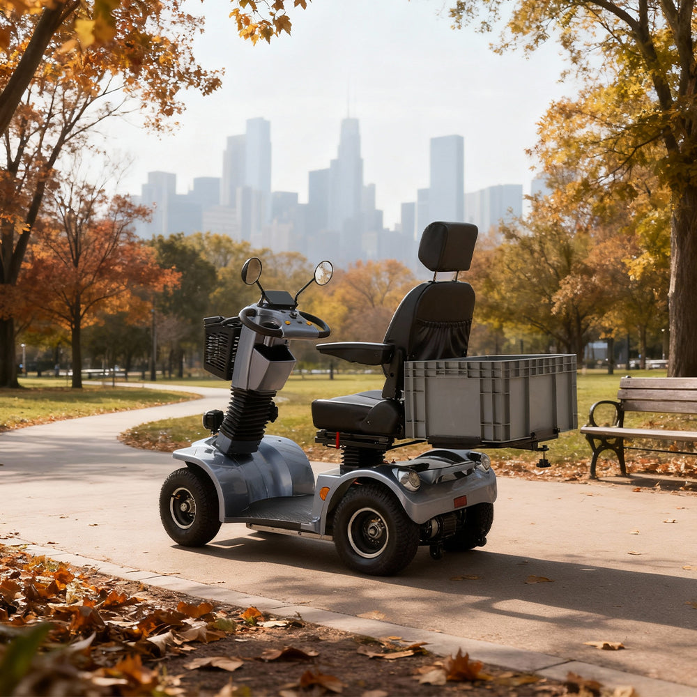 Jemeela BSHC Adjustable Electric Mobility Scooter, 500W 48V 20Ah