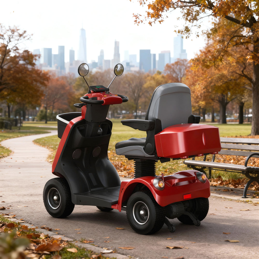 Eeeza BSH2D Adjustable Electric Mobility Scooter, 500W 48V 20Ah