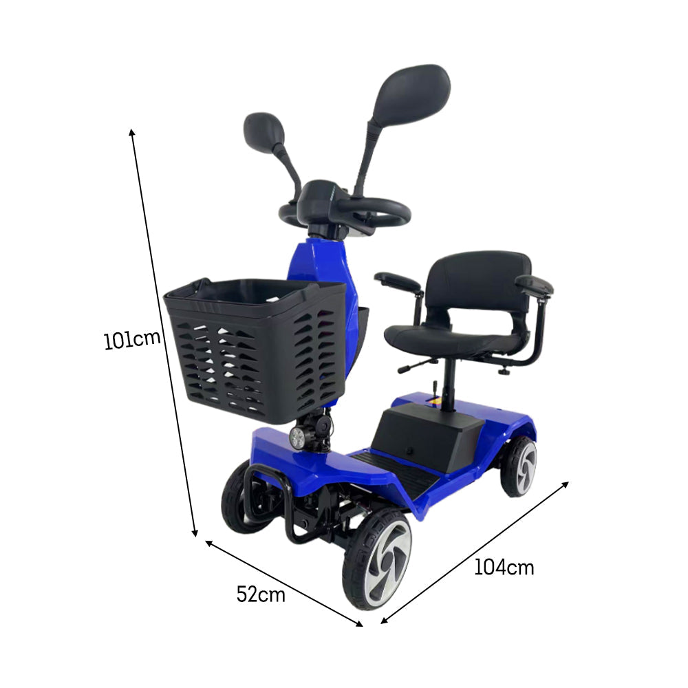 Jemeela Y3 Foldable Electric Mobility Scooter, 250W 24V 20Ah