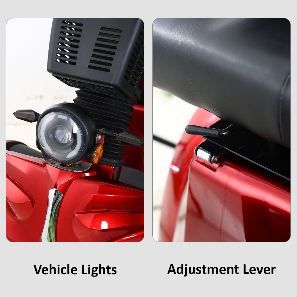 Jemeela B56B Duo Electric Mobility Scooter, 800W 60V 20Ah