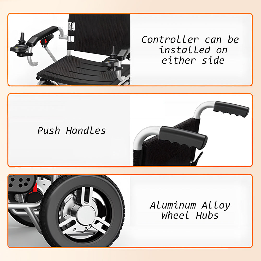 Eeeza 250W Foldable Electric Wheelchair 24V Battery