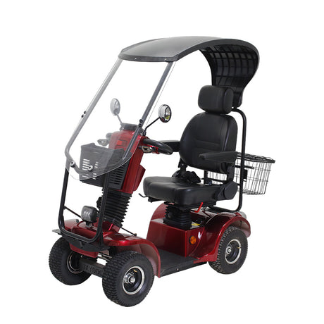 Eeeza Deluxe Mobility Scooter – 500W 48V Comfort Cruiser with Suspension Seat & Optional Canopy