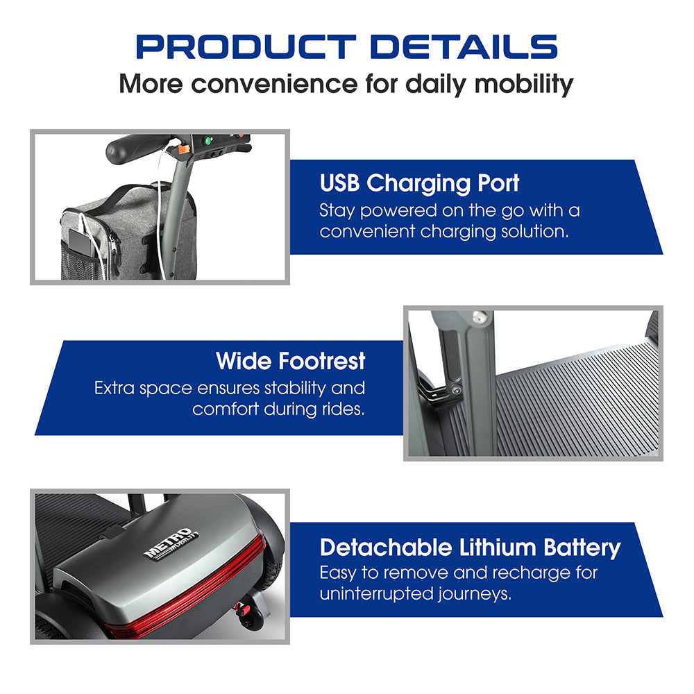 METRO MOBILITY Foldable Scooter 250W 24V 12/20Ah
