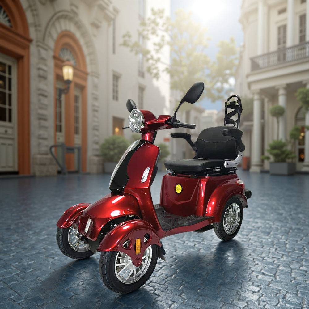 Jemeela 2D4L Electric Mobility Scooter With Golf Ball Rack, 500W 60V 2