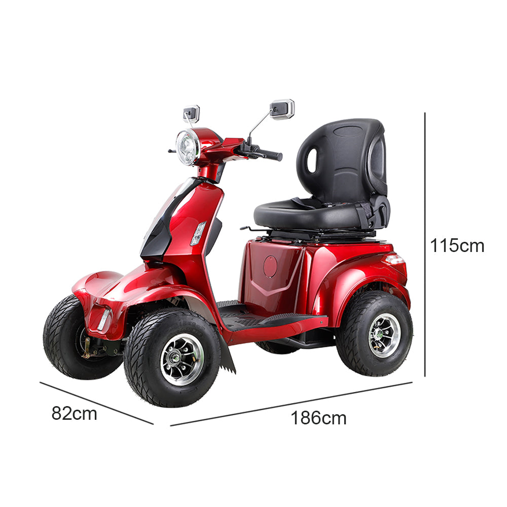 Jemeela AFDD Adjustable Electric Mobility Scooter, 1000W 60V 20Ah