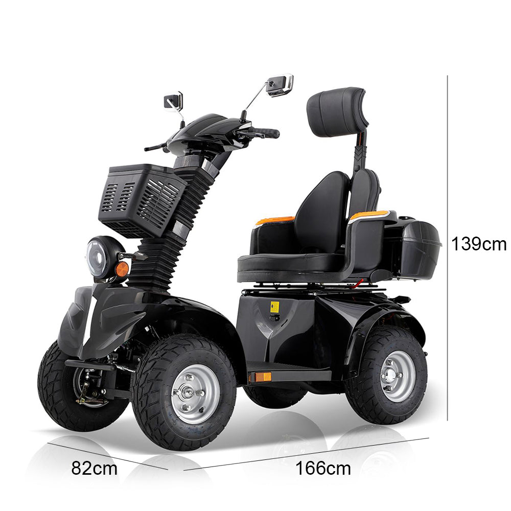 Jemeela DJD Adjustable Electric Mobility Scooter, 1000W 60V 20Ah