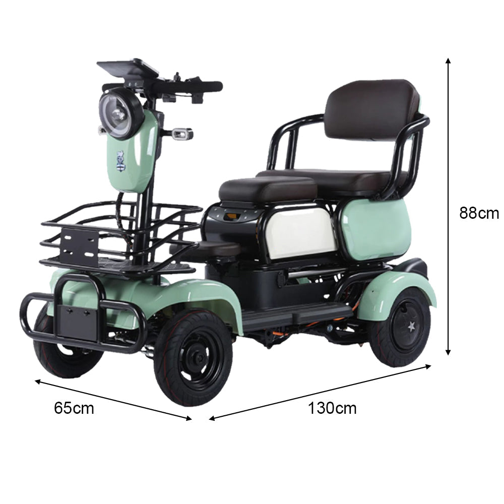 Jemeela M4 4-Wheel Electric Mobility Scooter for Senior, 600W 60V 20Ah