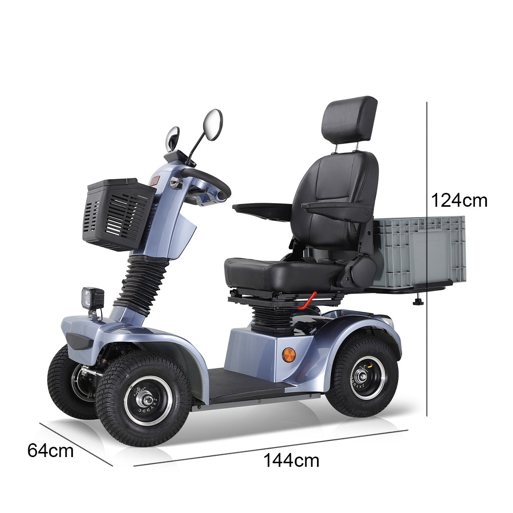Jemeela BSHC Adjustable Electric Mobility Scooter, 500W 48V 20Ah