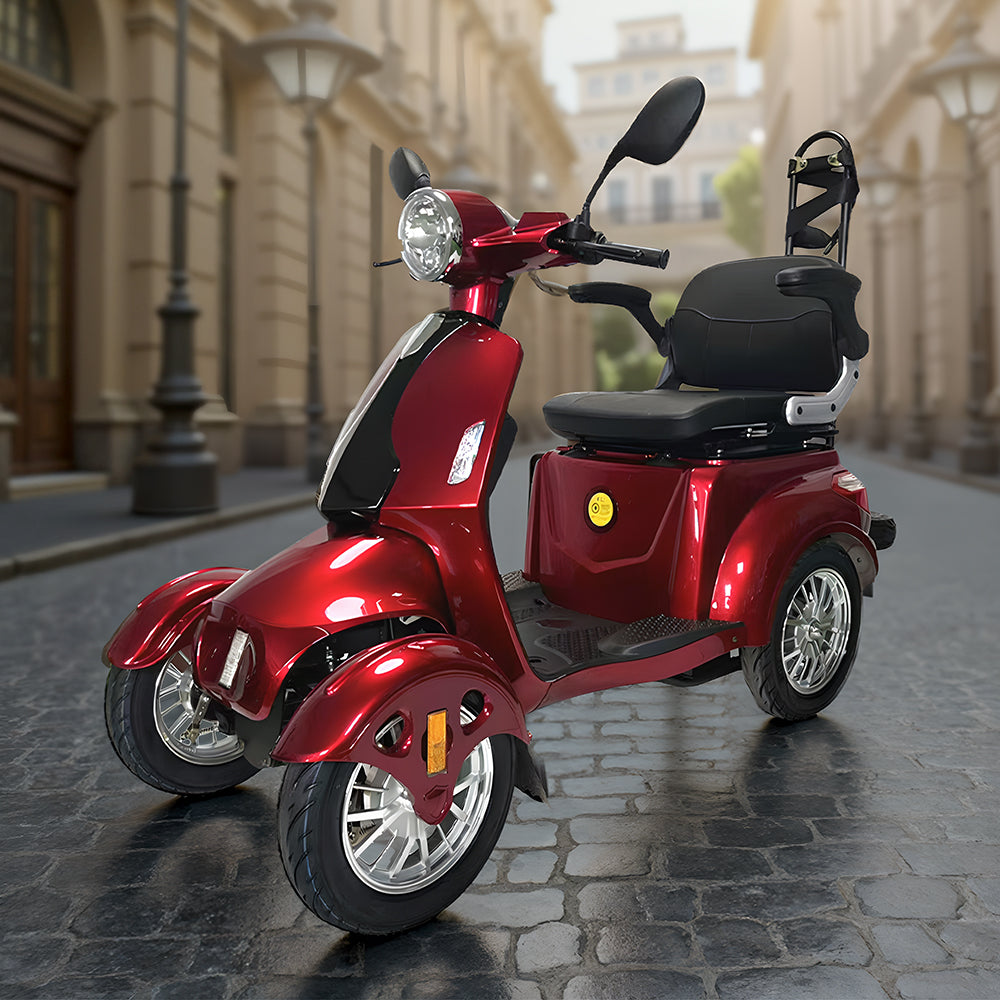 Jemeela 2D4L Electric Mobility Scooter With Golf Ball Rack, 500W 60V 2