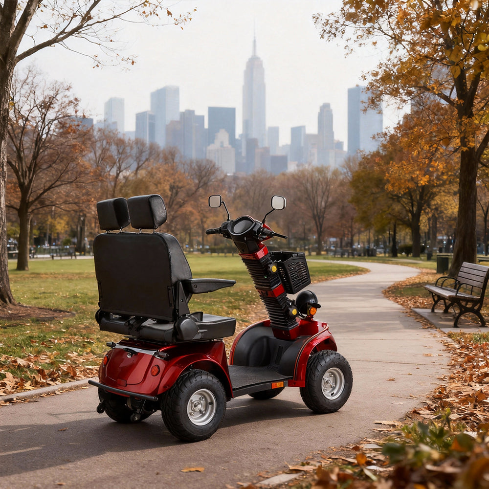 Jemeela B56B Duo Electric Mobility Scooter, 800W 60V 20Ah