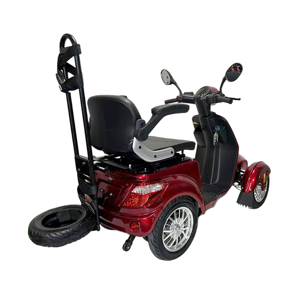 Jemeela 2D4L Electric Mobility Scooter With Golf Ball Rack, 500W 60V 2