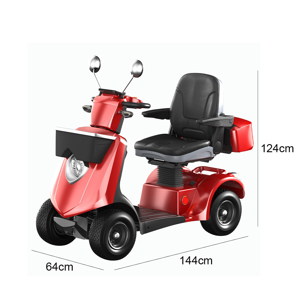 Eeeza BSH2D Adjustable Electric Mobility Scooter, 500W 48V 20Ah