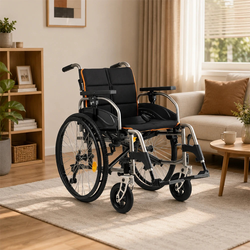 PINNACLE Ultraroll Pro Adjustable Wheelchair, Self-Propelling