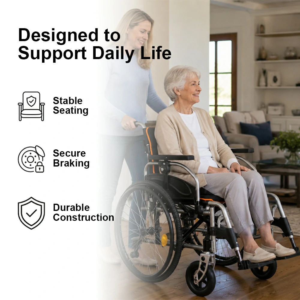 PINNACLE Ultraroll Pro Adjustable Wheelchair, Self-Propelling