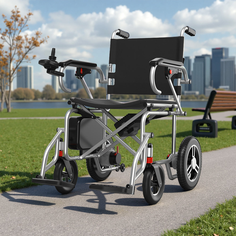 Jemeela N80012 Foldable and Portable Electric Wheelchair, 500W 24V 12A