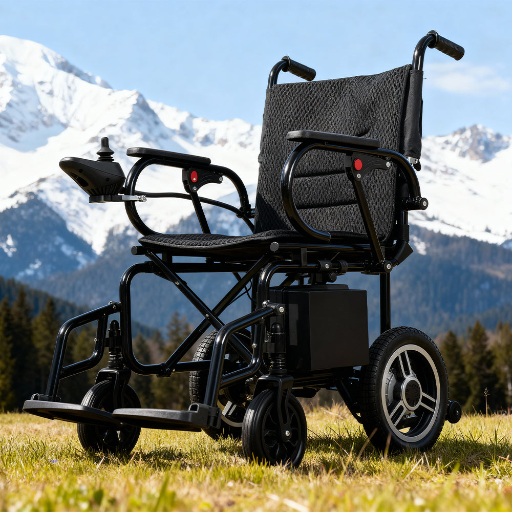 Jemeela N80012 Foldable and Portable Electric Wheelchair, 500W 24V 12A