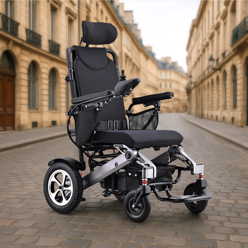 Jemeela 9001 Foldable Portable Electric Wheelchair, 1-6km/h, 24V13A
